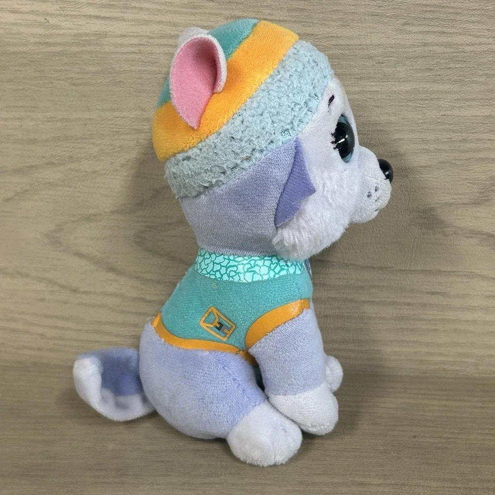 TY Beanie Boos Paw Patrol EVEREST Husky Dog Plush Animal Glitter Eyes 6 inches